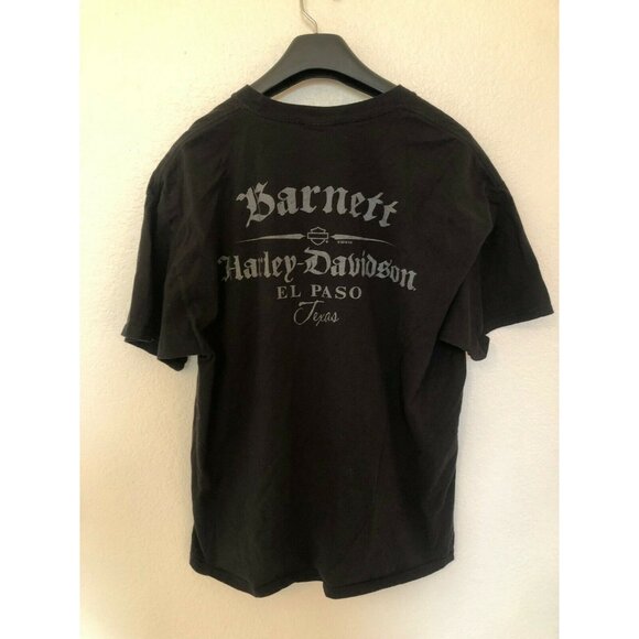 Harley Davidson Black Short Sleeve T Shirt Skull Design Men's XL Tee Shirt - Picture 4 of 5